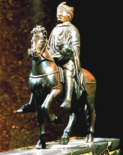 Reiterstatuette Karl 
des Grossen